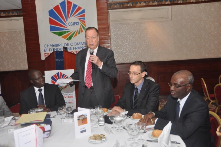 Des chefs d`entreprises françaises en visite en Côte d`Ivoire